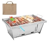 Tragbarer Holzkohlegrill, Grill im Freien | Winddichter Edelstahlgrill, faltbarer Holzkohlegrill | Mehrzweck-Klappgrill für den Außenbereich, Holzkohlegrill für Camping-Picknicks zu Hause