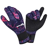 3mm Neopren Handschuhe, Wärmende Tauchhandschuhe, Neoprenanzug Handschuhe für Herren Damen, Anti-Rutsch-Neopren Handschuhe für zum Tauchen, Surfen, Kajakfahren, Schnorcheln, Segeln, Bootfahren