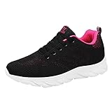 blitzangebote des Tages Damen Sneaker Mode Turnschuhe für Frauen Mesh atmungsaktiv leicht bequem lässig rutschfeste Running Freizeitschuhe Leichte Breite Sneaker weiß Angebote des Tages Heute Damen