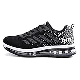 Axcone Damen Herren Sneaker Laufschuhe Air Sportschuhe Kletterschuhe Turnschuhe Running Fitness Sneaker Outdoors Straßenlaufschuhe Sports 833 BK 44EU