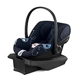 Cybex Aton G Babyschale mit linearem Seitenaufprallschutz, 11-fach verstellbare Kopfstütze, In-Shell-Belüftung, Easy-In-Schnalle und sicherer Safelock-Basis, Ozeanblau