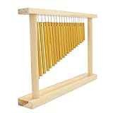 20 Stäbe Einreihiges Musik-Percussion-Glockenspiel-Instrument, Einfach zu Spielen für Kinder mit Holzständer Zum Erlernen der Musikinspiration