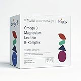 Vitamin-B-Komplex + Omega-3 + Chelatiertes Magnesium + Lecithin – Einzigartiges Vitamin-Set | 28 Tages-Sachets