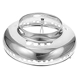 YARNOW 1stk Brandschutz Herd Propanschlauch Ofen Kanallos Wok Rostfrei Wok-Brenner Sparer Fackel Pumpe Haube Grube Windschutzscheibe Gitter Treibstoffschlauch Jet Rostfreier Stahl