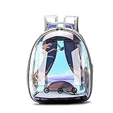 N/A Transparente Rucksack-Reisetasche for Haustiere, tragbare Hundetasche, große Kapazität, Haustier-Rucksack for Katzen-Haustierträger