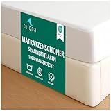 TULENA Wasserdichter Matratzenschoner 100x200 cm aus Frottee – Inkontinenzauflage für Kinder, Senioren & Pflege – Geräuschlos, Waschbar, Oeko-TEX Zertifiziert, Schutz bei Bettnässen