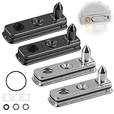 WIYETY Zubehör für Feuerzeuge: 4 Stück Feuerzeug Zubehör Set, Dichtung für Einsatz, Ersatzteile mit Baumwollfilzpad, Metall Zubehör Set Gegen Verdunstung (Silber)