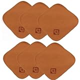 Chinesische Geschirrtücher, 19 cm, quadratisch, Wasseraufnahme, Teekanne, Teetisch, Reinigungstuch, Geschirrzeremonie, Utensilienzubehör für Teeliebhaber, Teehaus und Zuhause, Braun, 6 Stück