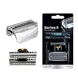 51S Silver 8000 Series Rasiererfolie Ersatz, Kompatibel Mit Braun, WaterFlex 360° Complete, 8000 Series, Activator, Series 5 Rasierer