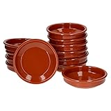 MamboCat Cazuela Schale Tonware I 12er Set I Ø 16 cm I Größe M I Mediterran I Glasiert I Unikat Handarbeit I Antike/Vintage I Mittelalter I Wikinger