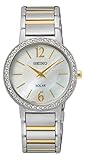 Seiko Damen Analog Quarz Uhr mit Edelstahl Armband SUP469P1