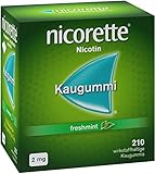 NICORETTE Kaugummi Vorratspack 2mg freshmint – Nikotinkaugummi zur Raucherentwöhnung – Minzgeschmack –2mg Nikotin – Rauchen aufhören – 210 St.