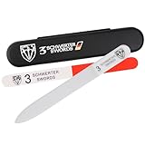 DREI SCHWERTER - Glasnagelfeile/Glasfeile/Nagelfeile doppelseitig, geschliffen, abwaschbar, inkl. Nagelpolierer!