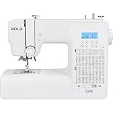 Rold S500 Computer Nähmaschine mit 300 Stichen zum Nähen aller Arten von Stoffen | Freiarm Computer-Nähmaschinen, Einfädelautomatik (Neues Modell)