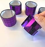 Mini-Spiegel-Quadrate, selbstklebend, Echtglas-Spiegelrolle, dekorativer Spiegelaufkleber, DIY-Zubehör, Spiegel, Mosaikfliesen, 600 Stück, 600 Stück
