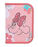 Scooli - Minnie Mouse Gefülltes Schüleretui - Komplettes Etui mit hochwertigen Stiften und mehr - All-in-One Schuletui - Praktisch für die Schule - Für Mädchen ab 6 Jahren