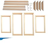 Großer Holzrahmen, Leinwand, Poster, Fotorahmen für Wohnzimmer, Wanddekoration, 70 x 140 cm und 100 x 200 cm, Holz-Bilderrahmen, Höhe 40 cm, Breite 45 cm