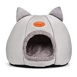 WZRYJS Katzennest für Hunde Katzen mit herausnehmbarem und waschbarem Kissen, Winter Haustier Haus warme Katze Bett Haustiere Plüsch Welpen Nest