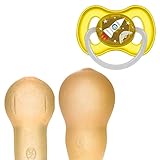 Canpol Weltall Beruhigungssauger Kirschform Latex (Gelb, 0-6 m)