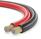 Sonero 10 Meter 2x0,75mm² CCA Lautsprecherkabel / Boxenkabel, Farbe: rot/schwarz, S-SC2075RB-10