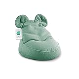 Gutekissen® Kinder Sitzsack „Miki“ mit Ohren - Bequem, Montessori Sitzkissen für Kinderzimmer (Grün,68/68/50 mit Ohren)
