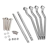 BUGUUYO 1 Satz Motorradhalterung Satteltaschenregal Satteltaschenschutz Unterstützt Zubehör Für Satteltaschenträger Motorradtaschen Universelle Halterung Versorgung Silver Eisen