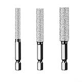 Besttoolifes Trockenbohrer-Set, 6/8/10 mm, Sechskantschaft, Lochschneider, Schleifwerkzeug für Granit, Marmor, Mauerwerk, Beton, Fliesen, Glas, Hartplastik, Silber