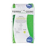 Terra Domi 25 kg Rasenkalk für Winter und Frühjahr I Gartenkalk gegen Moos I ausgezeichneter Rasendünger für über 250m² I Profi Winterdünger