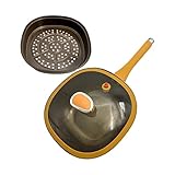 Non -Stick -Bratpfannen - Omelettpfannen | 2500 G Bratpfanne | Elektrischer Induktionsherd Grillen | Deckel Deep Saut Pans | Anti-Kratzer-Pfannen | Tiefe Pfanne Pots | Kochgeschirrtitanlegierungen Küc