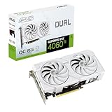 ASUS Dual GeForce RTX 4060 Ti EVO White OC Edition 8GB GDDR6 Gaming Grafikkarte (Nvidia RTX4060 DLSS 3, 357 AI Tops, PCIe 4.0, 1x HDMI 2.1a, 3X DisplayPort 1.4a, weiß, DUAL-RTX4060TI-O8G-EVO-WHITE)