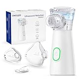 Inhalationsgerät, ONELISS Inhalator für Erwachsene Kinder, Ultra Leise Inhaliergeräte Tragbare Inhaliergerät mit Masken und Mundtück, Aufladbarer Inhalator