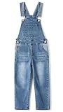 KIDSCOOL SPACE Baby Latzhose aus Jeans, Kleinkind Jeanslatzhose, Denim Overall, Blau, Größe 6–7 Jahre