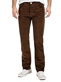 Rock Creek Herren Cordhose H-399 Braun W42 L32 Bootcut Hose Stretch Basic Regular Fit Lange Hose Stoff Hose Winterhose Männerhose