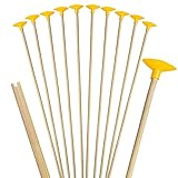 10er Pack Kinder Bogenschießen Bambus Ersatzpfeile mit Saugnapf - sichere 52cm lange Bambuspfeile für Schießbogen als 10-er Set - Indoor und Outdoor Bogenpfeile Schießpfeile (10x Saugnapf-Pfeile)