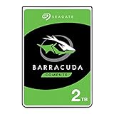 Seagate Barracuda 2TB interne Festplatte HDD, 2.5 Zoll, 5400 U/Min, 128 MB Cache, SATA 6GB/s, silber, FFP, Modellnr.: ST2000LMZ15