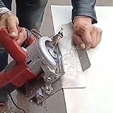 Oniissy 45-Grad-Winkel, Fliesenschneidemaschinen-Halterung mit Edelstahl-Konstruktion und Führungs-Locator für Holzbearbeitung und Fliesenfasprojekte (A)