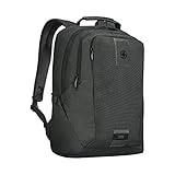 WENGER MX ECO Professional Laptop-Rucksack mit Tabletfach, Notebook bis 16 Zoll, Tablet bis 10 Zoll, Organizer, 20 l, Damen Herren, Büro Business-Reisen Uni, Schwarz, 612261
