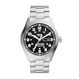 Fossil Defender Herrenuhr, Solarbetriebenes Dreizeiger-Datum mit Edelstahl- oder Lederarmband