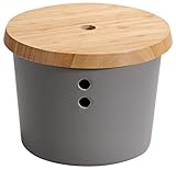 Kesper 32602 Vorratsdose, Melamin, Grau-Natur