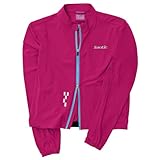 Santic Fahrradjacke Damen Radfahren Sportjacke Atmungsaktiv Leicht UV-Schutz Fahrrad Radsportjacke Reflektierend Laufjacke Lila L