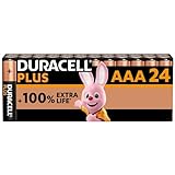 Duracell Plus Batterien AAA, 24 Stück, langlebige Power, AAA Batterie für Haushalt und Büro