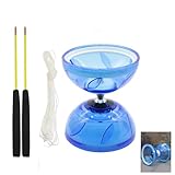 Diabolo-Jonglierspiel mit Jonglierbällen 12 cm Durchmesser. Diabolo-Balancierspiel, Diabolo mit Kugellagern, perfektes Outdoor-Spiel