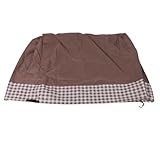 Locadence 4FT Kaminholz Abdeckung, 48,03 X 24,02 X 42,13 Zoll, Wasserfeste 600D Oxford Stoff Holzregal Abdeckung, Outdoor Abdeckung für Brennholz Aufbewahrung für Gartenkaffee