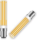 B15d LED Dimmbar 11W Warmweiß 2700K Ersatz für Osram Halolux Ceram 100W B15 Doppelkontakt AC 220-240 Leuchtmitteln 1100LM Bajonettfassung B15d LED Warmweiss für Deckenlampen Wohnzimmer, 2er-set