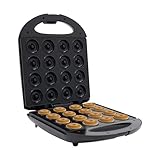 Donut Maschine, 1400W Mini Donuts Maker mit 16 Donut-Löchern, Elektrischer Donut-Maker, für Herstellung von Donuts, 26.5x28cm