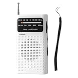 Fangxuee Kleines Tragbares Vollbandradio Mini AM FM Taschenradio zum, Begleiten, Reisen, Analog,