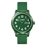 Lacoste Analog Quarzuhr für Kinder Kollektion LACOSTE.12.12 Kids mit Grünes Silikonarmband - 2030001