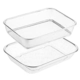2er-Set Erdsiebe für den Garten, großes Quadrat-Gartensieb aus Edelstahl, kompostsieb für Erde, Sand, Steine und Sägemehl – 0,3 cm & 0,6 cm Maschenweite
