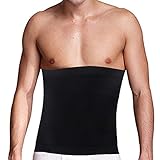ULTNICE Herren Abnehmen GüRtel - Bauch Shaper FüR MäNner Fitness Bauchweg GüRtel Bierbauch Body Shaper GrößE L (Schwarz)