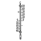 Lantelme Gartenthermometer Metall 41cm Analog Thermometer für Garten Außen Wandthermometer für Haus auch für Innen als Zimmer Innenthermometer groß xxl (41cm Metall)